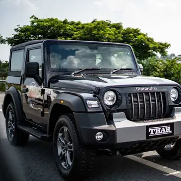 thar on rent in chandigarh