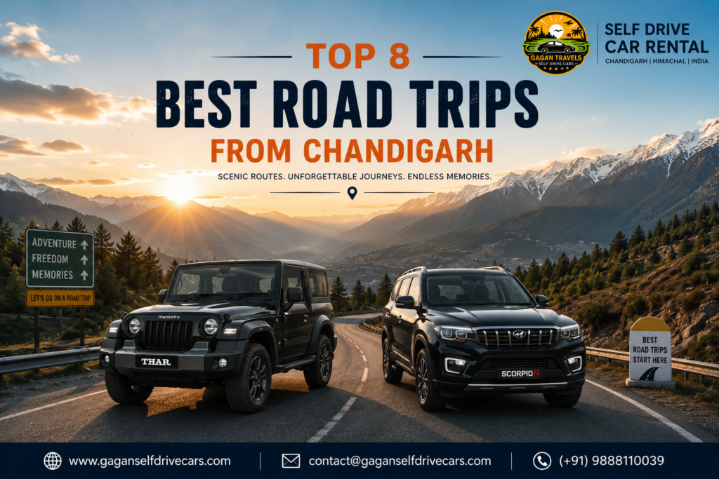 Top 8 Best Road Trips From Chandigarh 