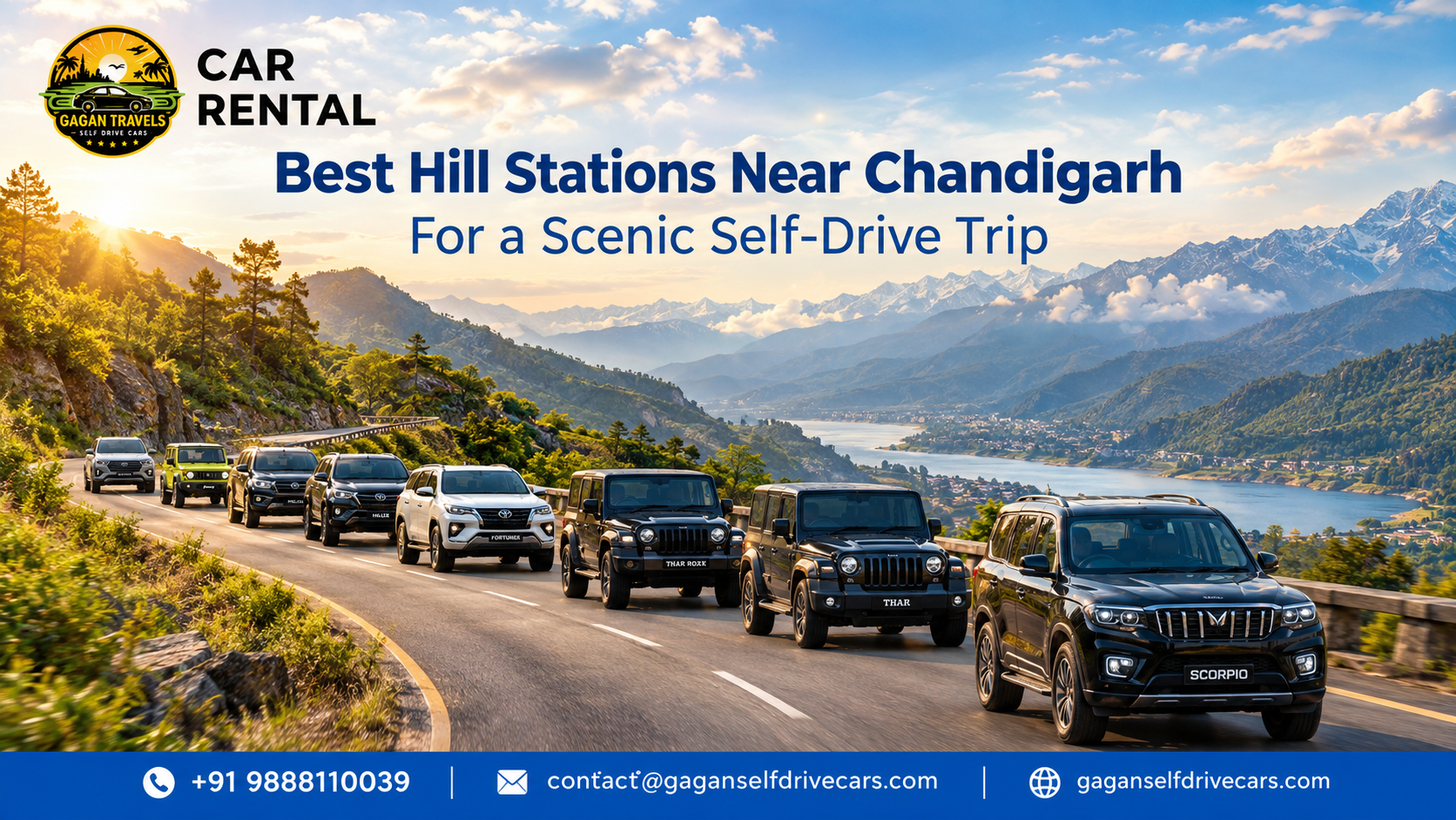 Best Hill Stations Near Chandigarh for a Scenic Self-Drive Trip