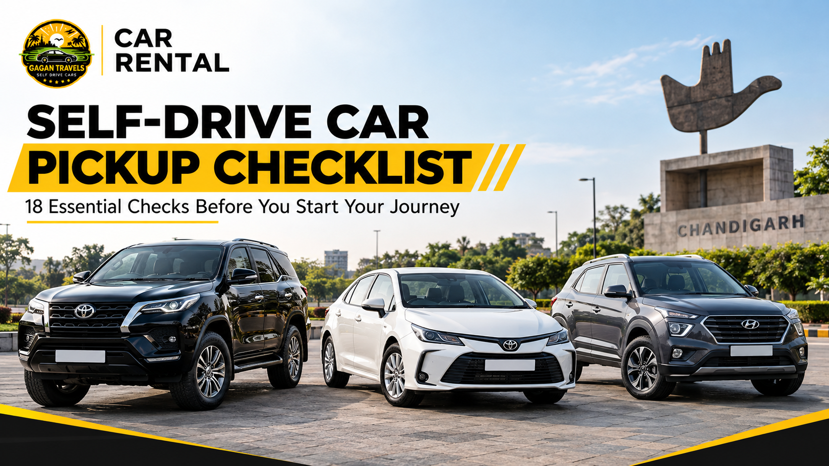 Self-Drive Car Pickup Checklist